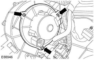 Электродвигатель вентилятора системы охлаждения Defender 2007