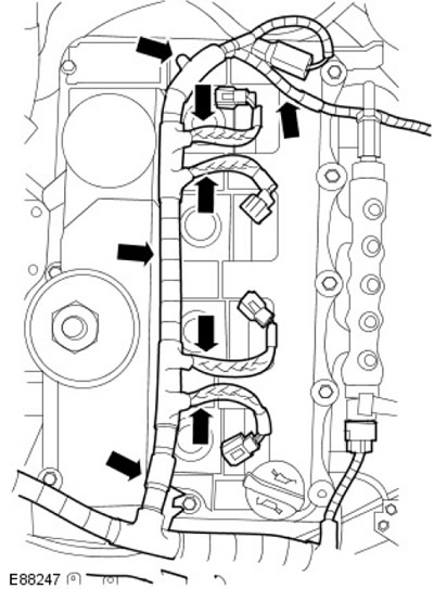 Крышка головки - снятие и установка Defender 2007