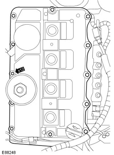 Крышка головки - снятие и установка Defender 2007