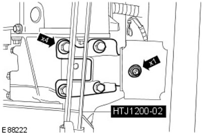 Снятие механической коробки передач Defender 2007