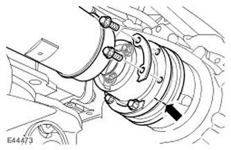 Снятие двигателя 2.7L с МКПП Discovery 3