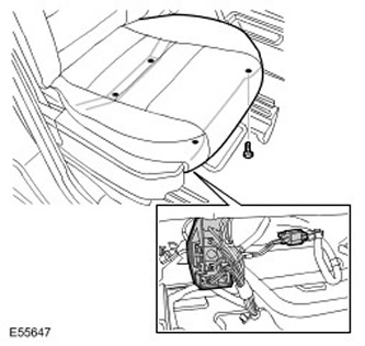 Подушка переднего сиденья Discovery 3