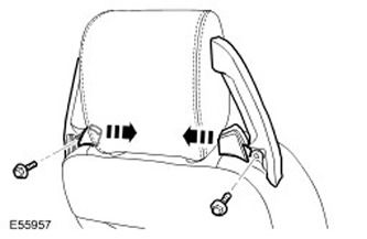 Обивка спинки переднего сидения Discovery 3