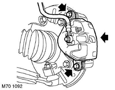 Направляющая тормозных колодок переднего тормозного механизма Freelander 1