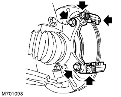 Направляющая тормозных колодок переднего тормозного механизма Freelander 1