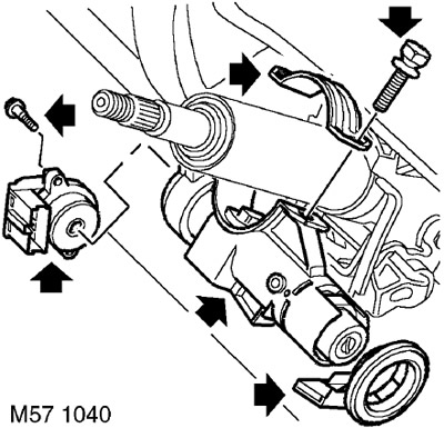 Механизм блокировки рулевого колеса и замок зажигания Freelander 1