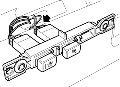Переключатель - система помощи парковки (PDC) - модели с 04MY Freelander 1