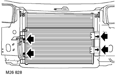 Радиатор в сборе - снятие и установка Freelander 1