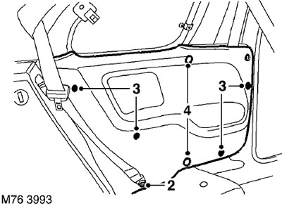 Задняя боковая декоративная панель 3-дверного автомобиля Freelander 1