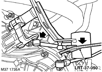 Механизм выбора передач GETRAG: верхняя тяга и сферические шарниры Freelander 1