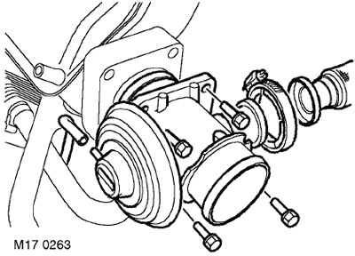 Клапан системы рециркуляции ОГ: двигатель Td4 Freelander 1