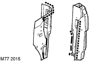 Внутренная панель стойки E - 3-дверная версия Freelander 1
