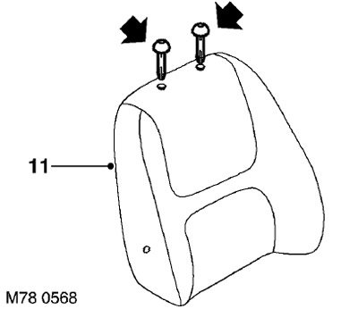 Валик поясничного упора переднего сиденья с ручной регулировкой Freelander 1