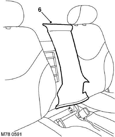Обивка подушки заднего неразрезного сиденья 3-дверного автомобиля Freelander 1
