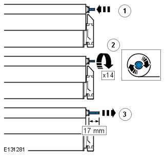 Процедура намотки шторки люка (от VIN 154972) Freelander 2