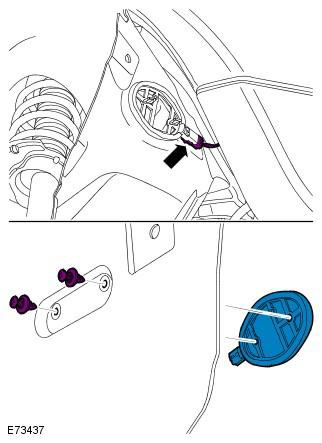 Передняя антенна системы контроля давления в шинах (TPMS) Freelander 2