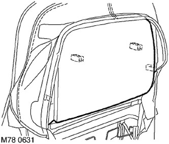 Задняя панель переднего сиденья (с регулируемой верхней частью спинки) Range Rover 3