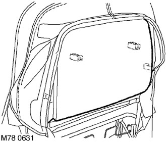 Обивка спинки переднего сиденья (с регулируемой частью спинки) Range Rover 3