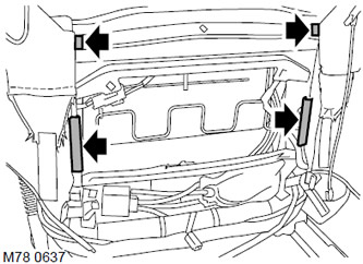 Обивка спинки переднего сиденья (с регулируемой частью спинки) Range Rover 3