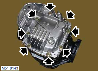 Прокладка и крышка заднего картера дифференциала Range Rover 3