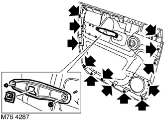 Панель передней двери Range Rover 3
