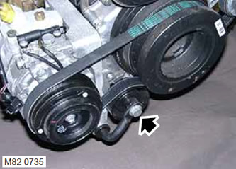 Ремень привода компрессора - двигатель TD6 Range Rover 3