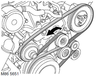 Ремень привода навесного оборудования двигателя TD6 Range Rover 3