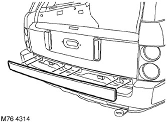 Нижняя накладка двери багажного отделения Range Rover 3
