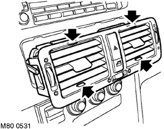 Вентиляторы центра панели управления Range Rover 3