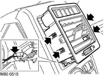 Вентиляционная решетка панели управления - уровень лица Range Rover 3