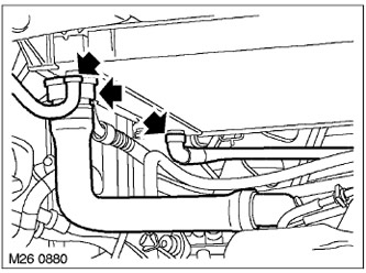 Снятие и установка радиатора Range Rover 3
