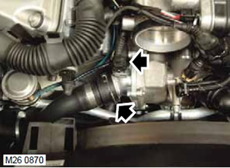 Снятие и установка термостата Range Rover 3