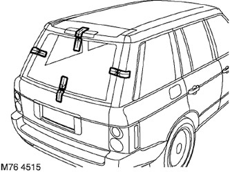 Стекло верхней двери багажного отделения Range Rover 3