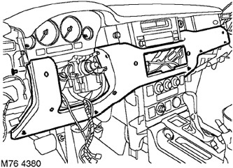 Нижний кожух панели управления Range Rover 3