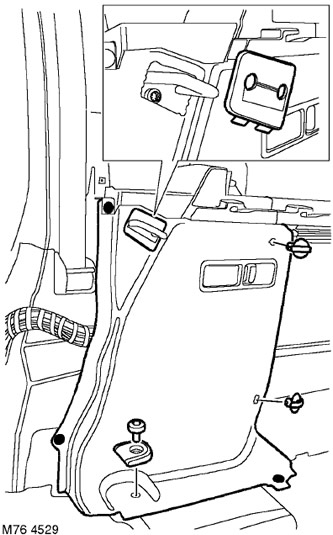 Задняя нижняя боковая декоративная панель Range Rover 3
