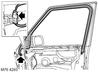 Декоративная накладка рамы передней двери Range Rover 3