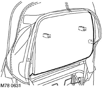 Обивка подушки переднего сиденья (с регулировкой верхней части спинки) Range Rover 3