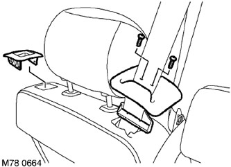 Обивка спинки заднего сиденья (левая сторона) Range Rover 3