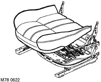 Обивка подушки переднего сиденья Range Rover 3
