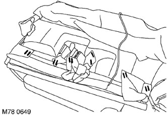Обивка подушки заднего сиденья (левая сторона) Range Rover 3